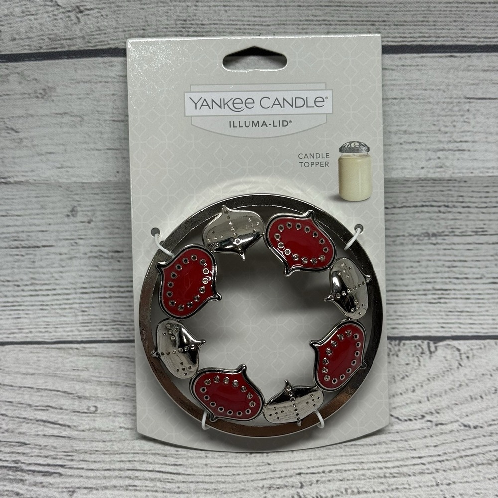 Yankee Candle Scandinavian Ornaments ILLUMA -LID Jar Candle Topper Holiday NEW